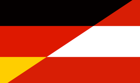 Deutsche und Österreichische Flagge