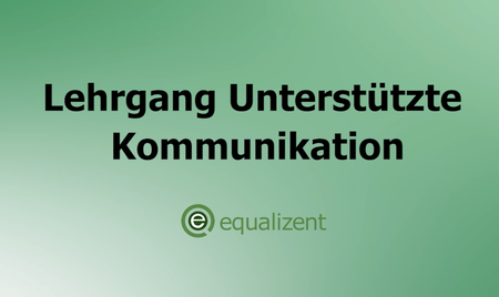Schrift: Lehrgang Unterstützte Kommunikation, Logo equalizent